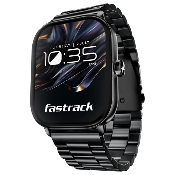 Fastrack Radiant Fx2 Luxury Metal Smartwatch - Black Metal - Black Metal