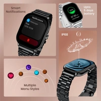 Fastrack Radiant Fx2 Luxury Metal Smartwatch - Black Metal - Black Metal