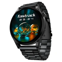 Fastrack Radiant FX4 Premium Metal Smartwatch with 3.8 cm EdgeX AMOLED Display - Silver - Silver