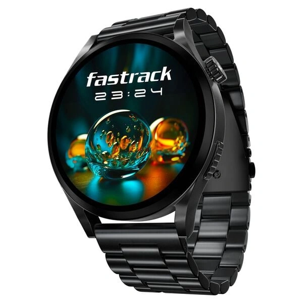 Fastrack Radiant FX4 Premium Metal Smartwatch with 3.8 cm EdgeX AMOLED Display - Silver - Silver