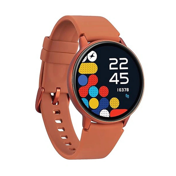 Fastrack Reflex Play 1.3” AMOLED Display Smart Watch with AOD - Orange - Orange