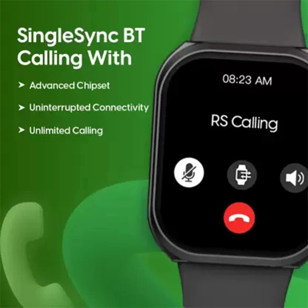 Fastrack Revoltt FS1 Max | Biggest 1.95'' UltraVU Curve Display Smartwatch - Green - Green
