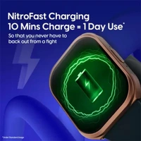 Fastrack Revoltt FS1 Max | Biggest 1.95'' UltraVU Curve Display Smartwatch - Green - Green