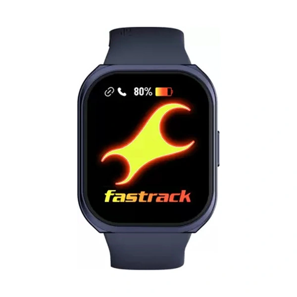 Fastrack Revoltt FS1 Max | Biggest 1.95'' UltraVU Curve Display Smartwatch - Blue - Blue