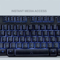 Fingers FINGERS Blazing BlueLit Wired Backlit Keyboard
