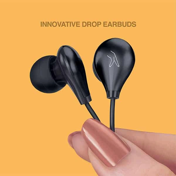 Fingers FINGERS Droplets Wired in Ear Earphone with Mic - Piano Red - Piano Red