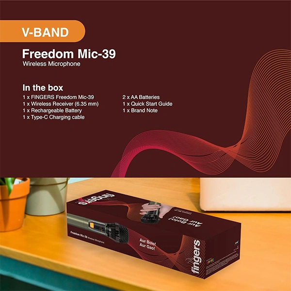 Fingers FINGERS Freedom Mic-39 Wireless Microphone