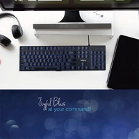 Fingers FINGERS Gleaming BlueLit Wired Backlit Keyboard