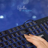 Fingers FINGERS Gleaming BlueLit Wired Backlit Keyboard