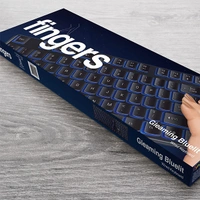 Fingers FINGERS Gleaming BlueLit Wired Backlit Keyboard