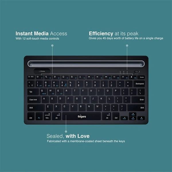 Fingers Lil’Clicks Wireless Mini Keyboard