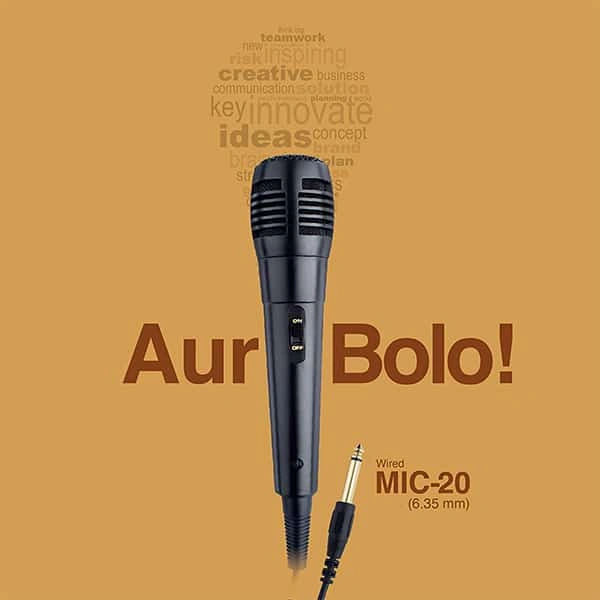 Fingers FINGERS Mic-20 Wired Mic with Golden Pin