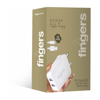 Fingers PA-Dual USB + Cable (Micro) Power Adapter
