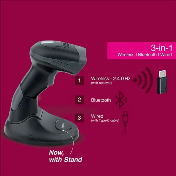 Fingers QuickScan WL5 2D Laser Barcode Scanner