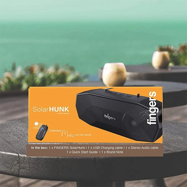 Fingers FINGERS SolarHunk Bluetooth Portable Speaker