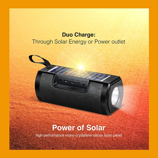 Fingers FINGERS SolarHunk2 8 W Bluetooth Party Speaker