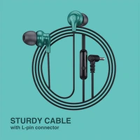 Fingers FINGERS SoundBoss Wired in Ear Earphone with Mic - Burgundy - Burgundy