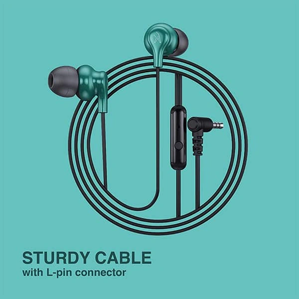 Fingers FINGERS SoundBoss Wired in Ear Earphone with Mic - Burgundy - Burgundy
