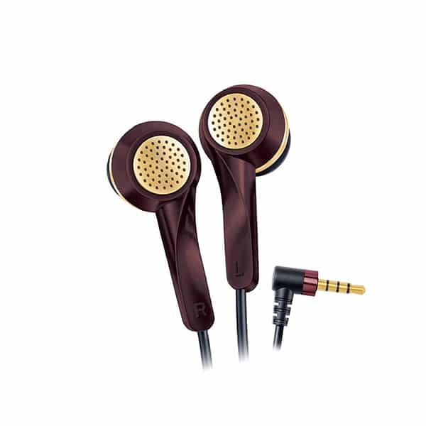 Fingers FINGERS SoundGlitz Wired Earphones - Burgundy + Gold - Burgundy + Gold