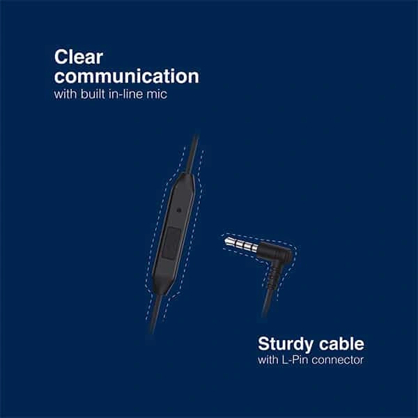 Fingers FINGERS UpTune Wired Earphones - Royale Blue - Royale Blue