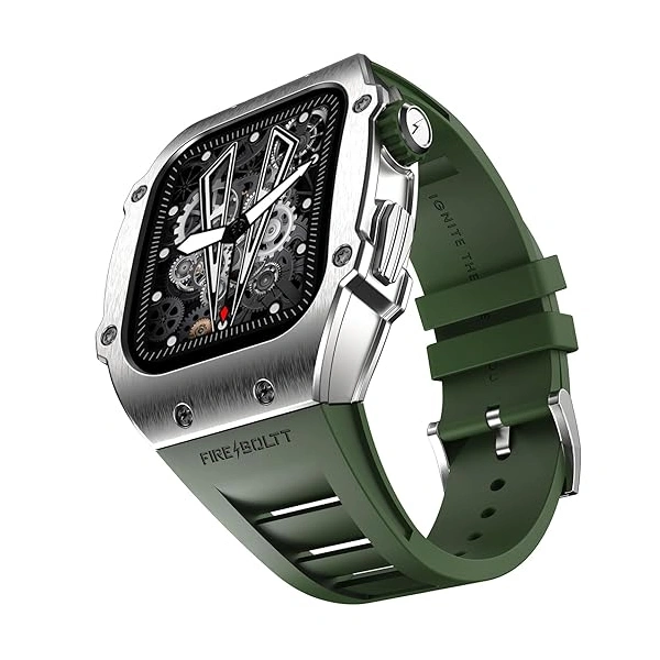 Fire-Boltt Fire Boltt Asphalt Bluetooth Calling 1.39 Inch Smart Watch - Silver Green - Silver Green