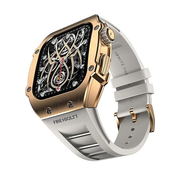 Fire-Boltt Fire Boltt Asphalt Bluetooth Calling 1.39 Inch Smart Watch - Gold White - Gold White