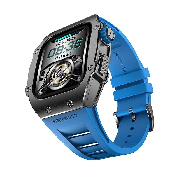 Fire-Boltt Fire Boltt Asphalt Bluetooth Calling 1.39 Inch Smart Watch - Gun Metal Blue - Gun Metal Blue