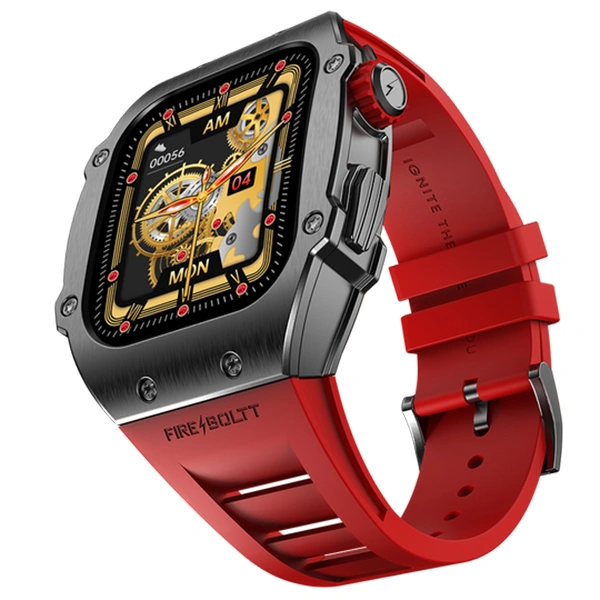 Fire-Boltt Fire Boltt Asphalt Bluetooth Calling 1.39 Inch Smart Watch - Metallic Red - Metallic Red