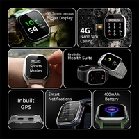 Fire-Boltt Fire-Bolt 4G Pro GPS+4G SIM Smartwatch - Grey - Grey
