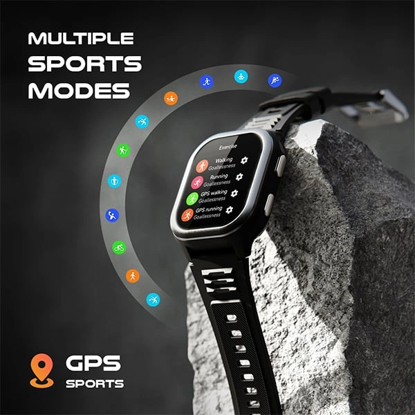 Fire-Boltt Fire-Bolt 4G Pro GPS+4G SIM Smartwatch - Grey - Grey