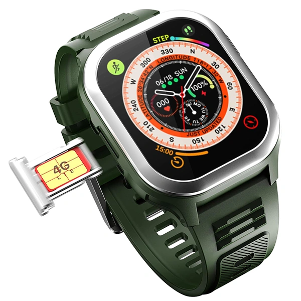 Fire-Boltt Fire-Bolt 4G Pro GPS+4G SIM Smartwatch - Green - Green