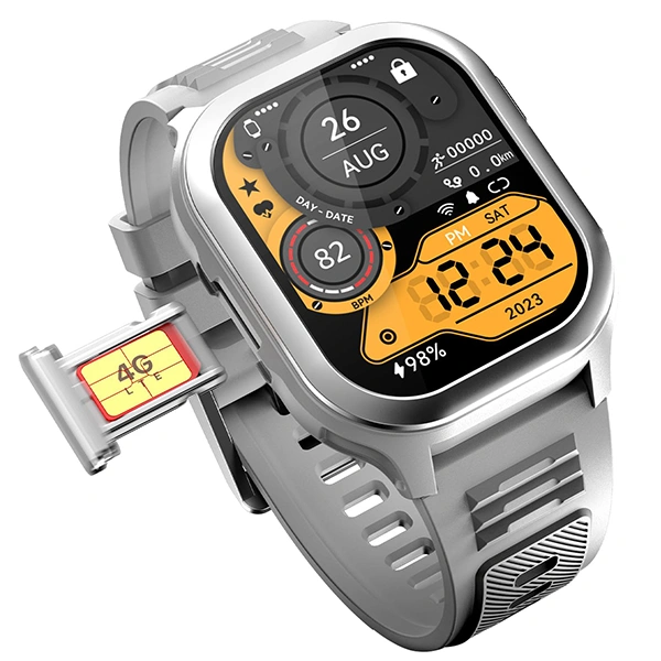 Fire-Boltt Fire-Bolt 4G Pro GPS+4G SIM Smartwatch - Grey - Grey