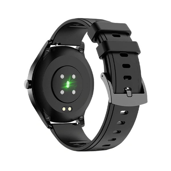 Fire-Boltt 360 SpO2 Full Touch Large Display Round Smart Watch - Black - Black