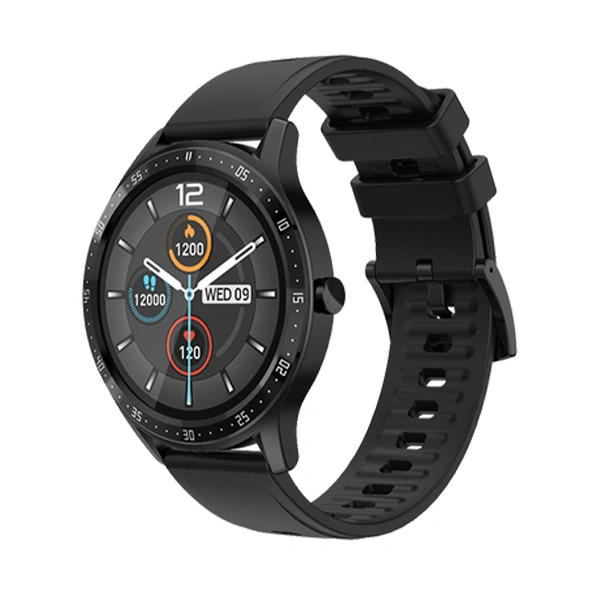Fire-Boltt 360 SpO2 Full Touch Large Display Round Smart Watch - Black - Black