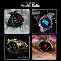 Fire-Boltt Astra Luxury Stainless Steel Smart Watch - Gold Black - Gold Black