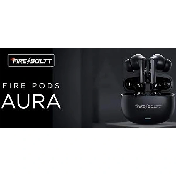 Fire-Boltt Aura TWS Earbuds with 40 Hours Playback - White - White
