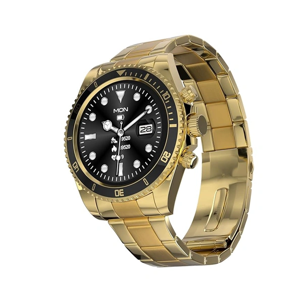 Fire-Boltt Avalanche Luxury Stainless Steel Smart Watch - Gold Black - Gold Black