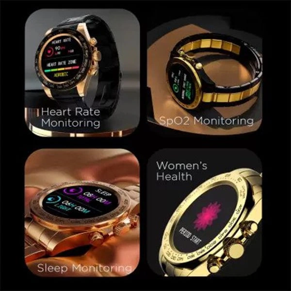Fire-Boltt Blizzard 1.28" Luxury Watch With Bluetooth Calling - Mist Soft Gold - Mist Soft Gold