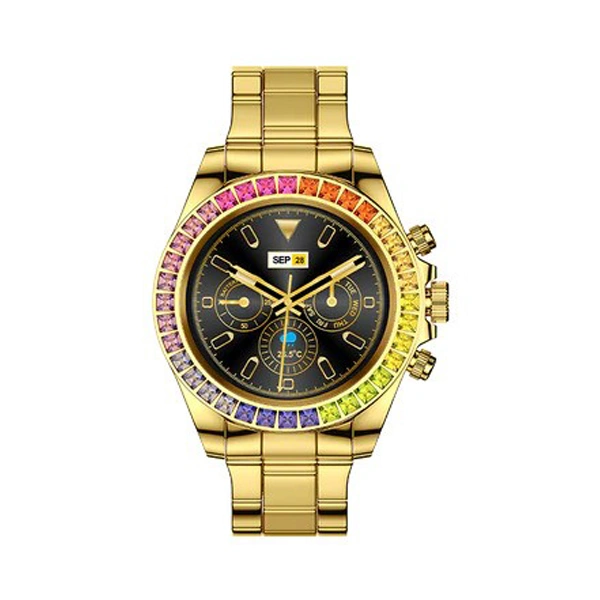 Fire-Boltt Blizzard Ultra 32.5mm (1.28) Premium Luxury Smartwatch - Multi Gold - Multi Gold