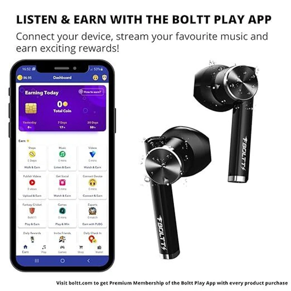 Fire-Boltt Buds 1300 True Wireless Earbuds - White - White