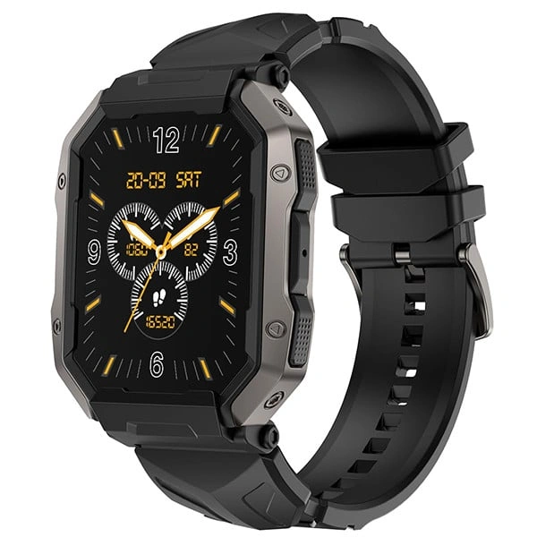Fire-Boltt Cobra 1.78" AMOLED Army Grade Build Smartwatch - Active Black - Active Black