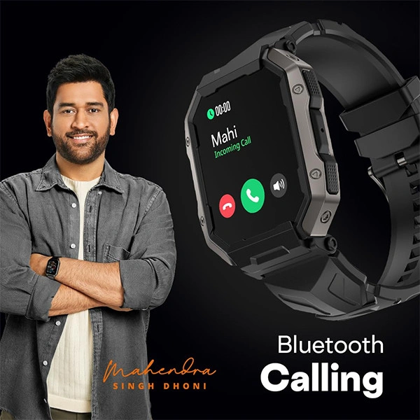 Fire-Boltt Cobra 1.78" AMOLED Army Grade Build Smartwatch - Active Black - Active Black