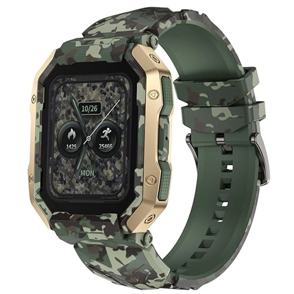 Fire-Boltt Cobra 1.78" AMOLED Army Grade Build Smartwatch - Army Green - Army Green