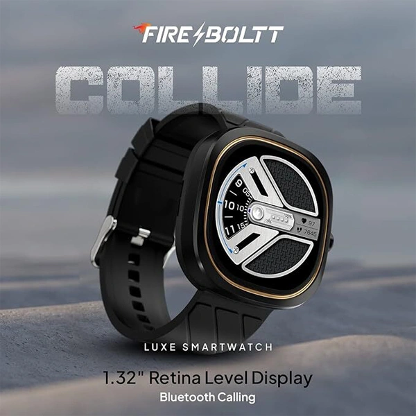Fire-Boltt Collide 1.32" Display Smartwatch - Brown - Brown