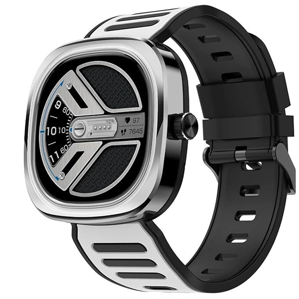 Fire-Boltt Collide 1.32" Display Smartwatch - Silver Black - Silver Black