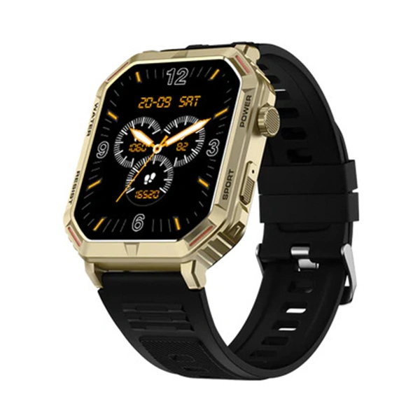 Fire-Boltt Commando Smartwatch with Bluetooth Calling - Gold Black - Gold Black
