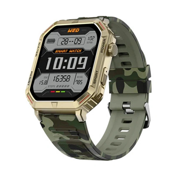 Fire-Boltt Commando Smartwatch with Bluetooth Calling - Camo Green - Camo Green