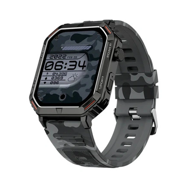 Fire-Boltt Commando Smartwatch with Bluetooth Calling - Camo Grey - Camo Grey