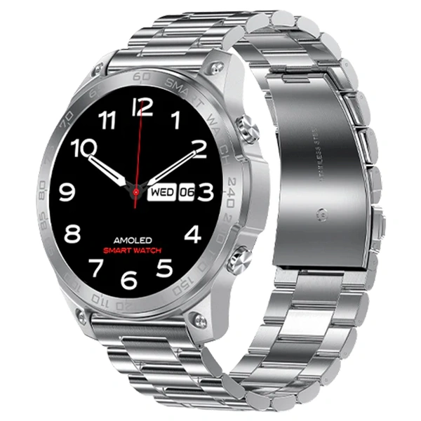 Fire-Boltt Dagger Luxe Smartwatch With Bluetooth Calling 1.43" AMOLED Display - Silver - Silver
