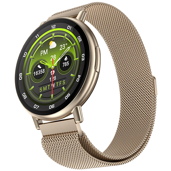 Fire-Boltt Destiny 1.39'' Stainless Steel Smartwatch - Beige - Beige